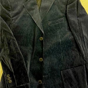 Giorgio Armani Super 120s Navy corduroy jacket made of wool and silk.